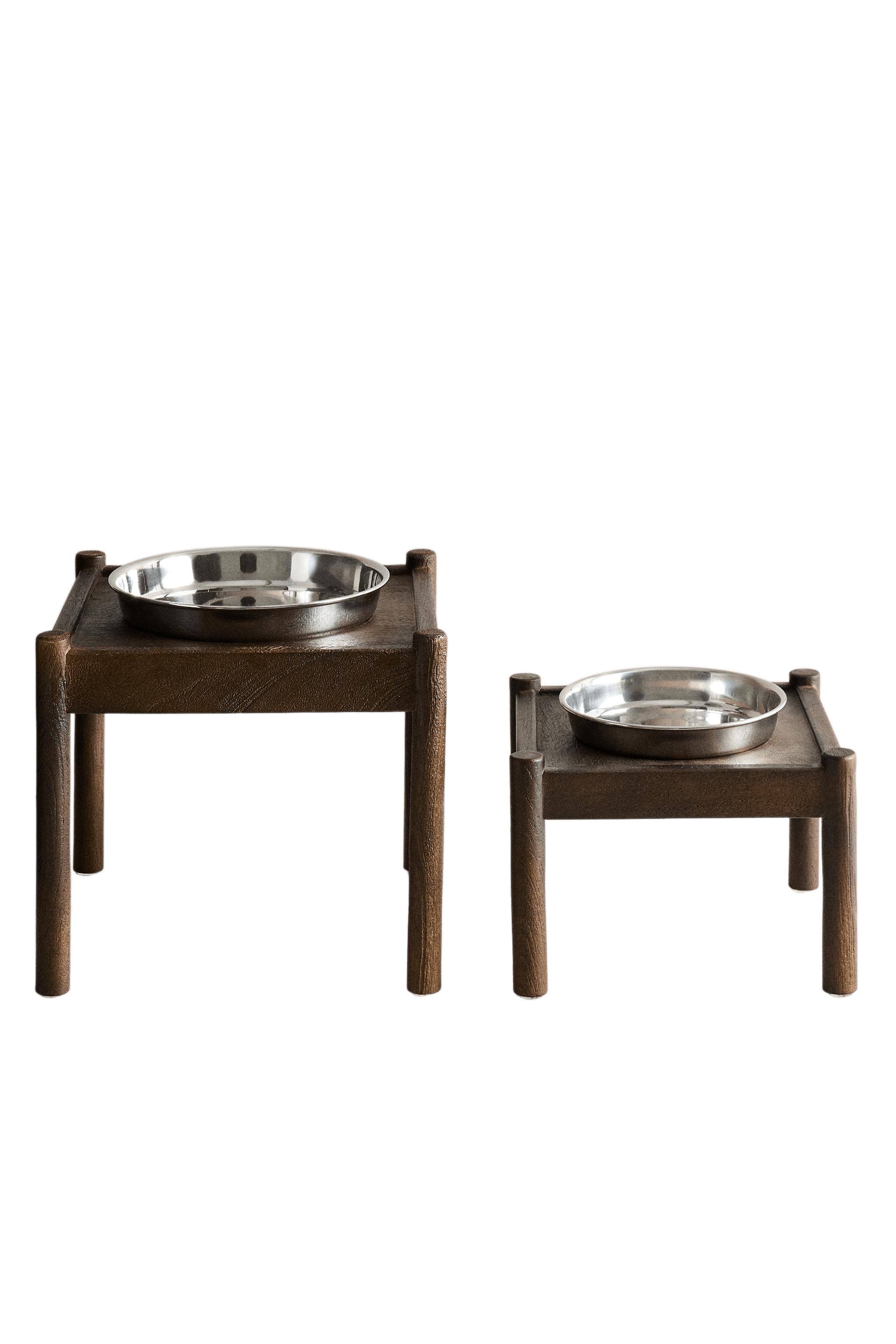 TALL WOODEN PET FOOD BOWL - Brown | ZARA United States