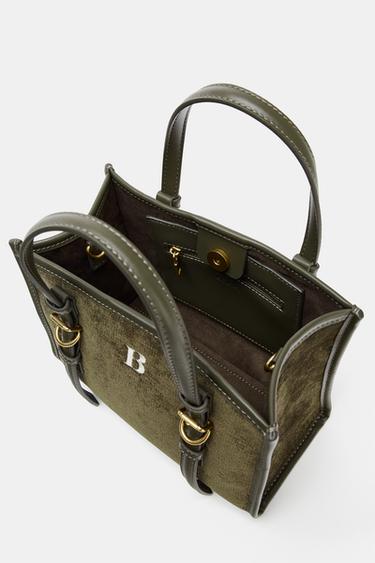 MINI SAC SHOPPER - Vert de Zara - Image 9