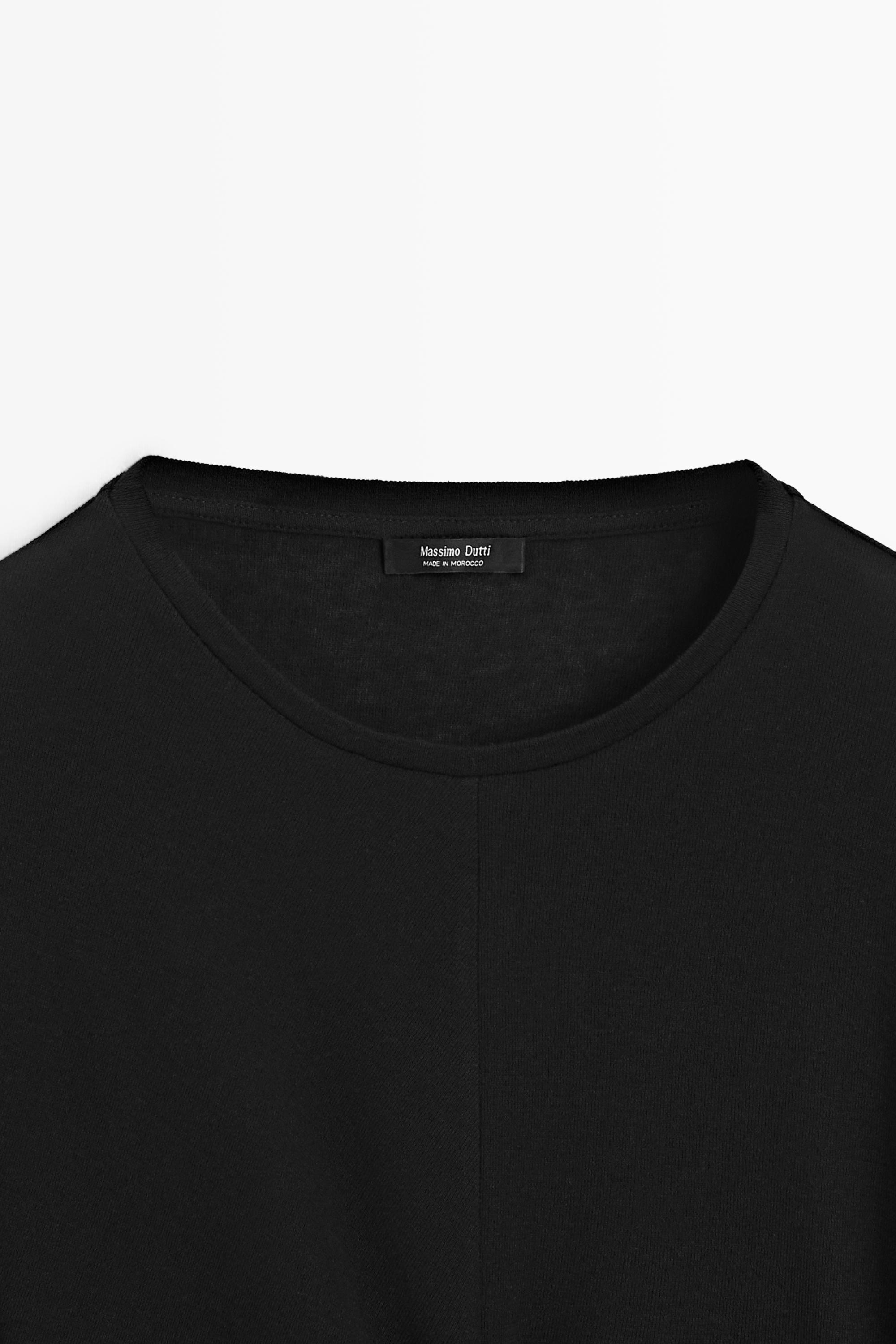 Short sleeve T-shirt with tie detail