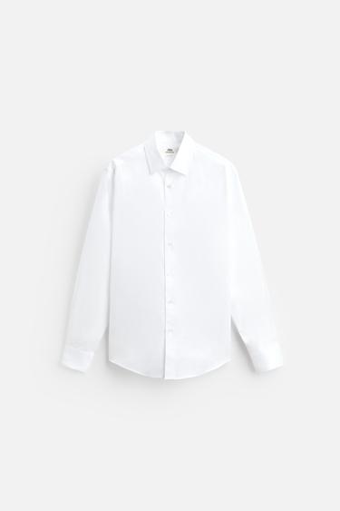 TEXTURED REGULAR FIT SHIRT - White by Zara