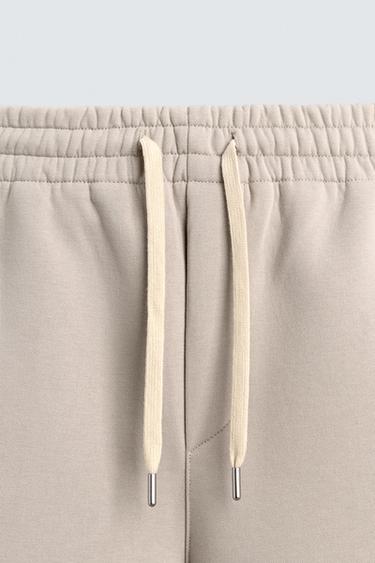 NEOPRENE-EFFECT BALLOON FIT TROUSERS - Stone by Zara - Image 8