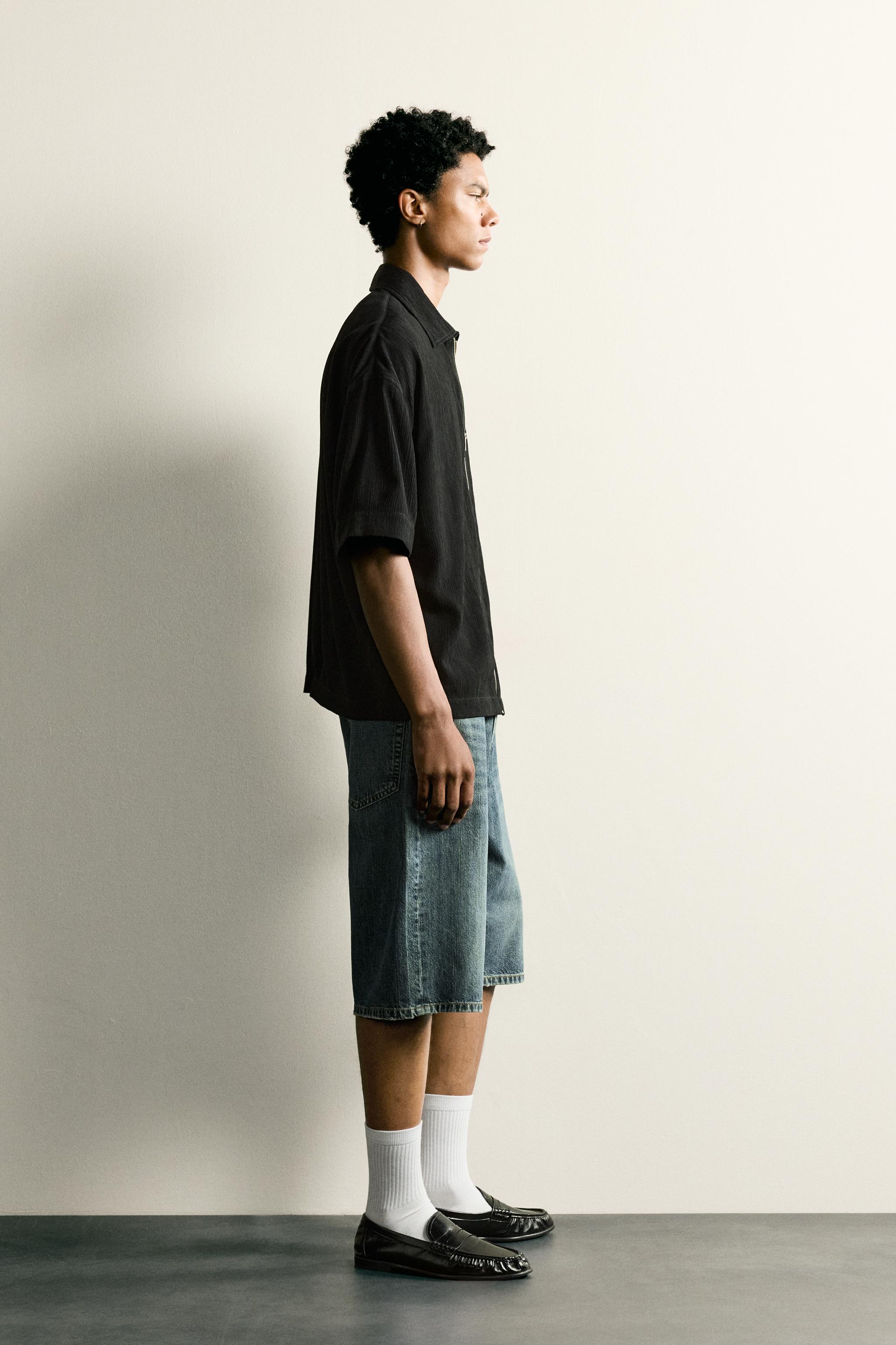 TEXTURED RELAXED FIT SHIRT