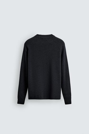 TEXTURED WOOL JUMPER - Blue by Zara - Image 6