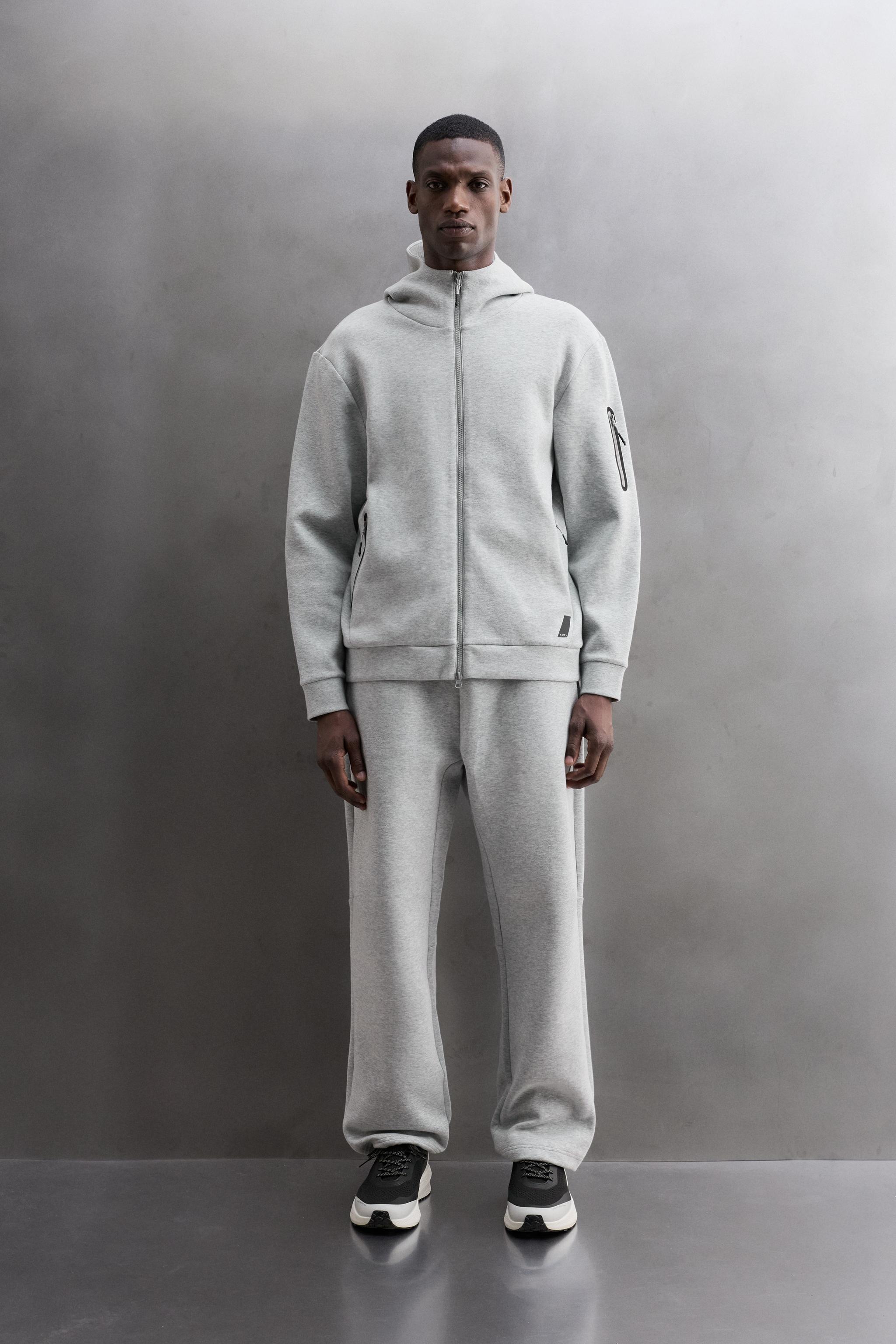 Zara TEKNİK FERMUARLI KAPÜŞONLU SWEATSHIRT