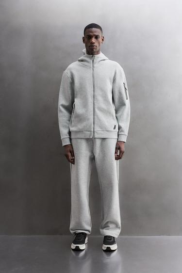 SUADOIRO TÉCNICO CREMALLEIRA CAPUCHA - Gris vigoré de Zara