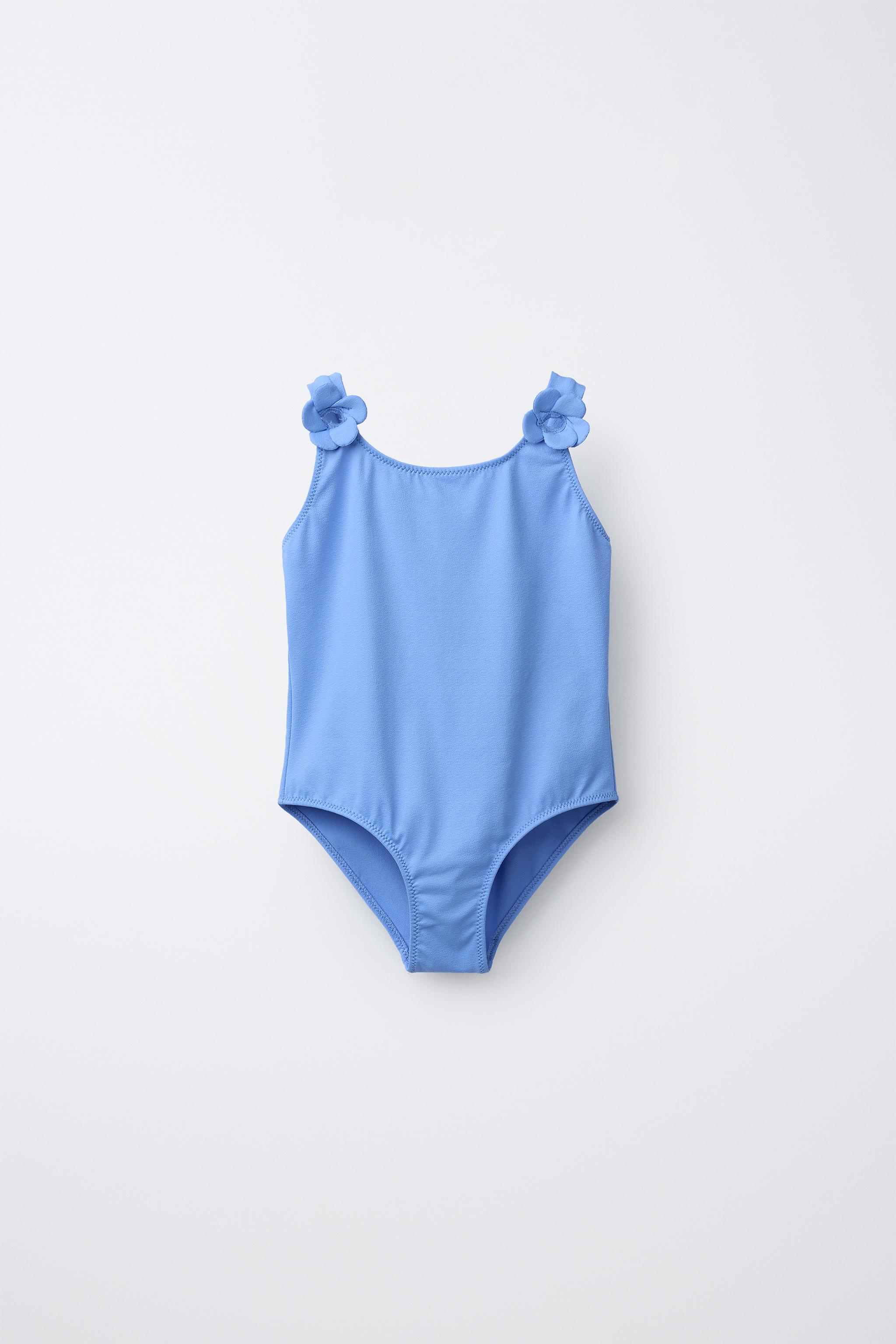 6-14 ANS/ MAILLOT DE BAIN TEXTURE FLEURS 3D