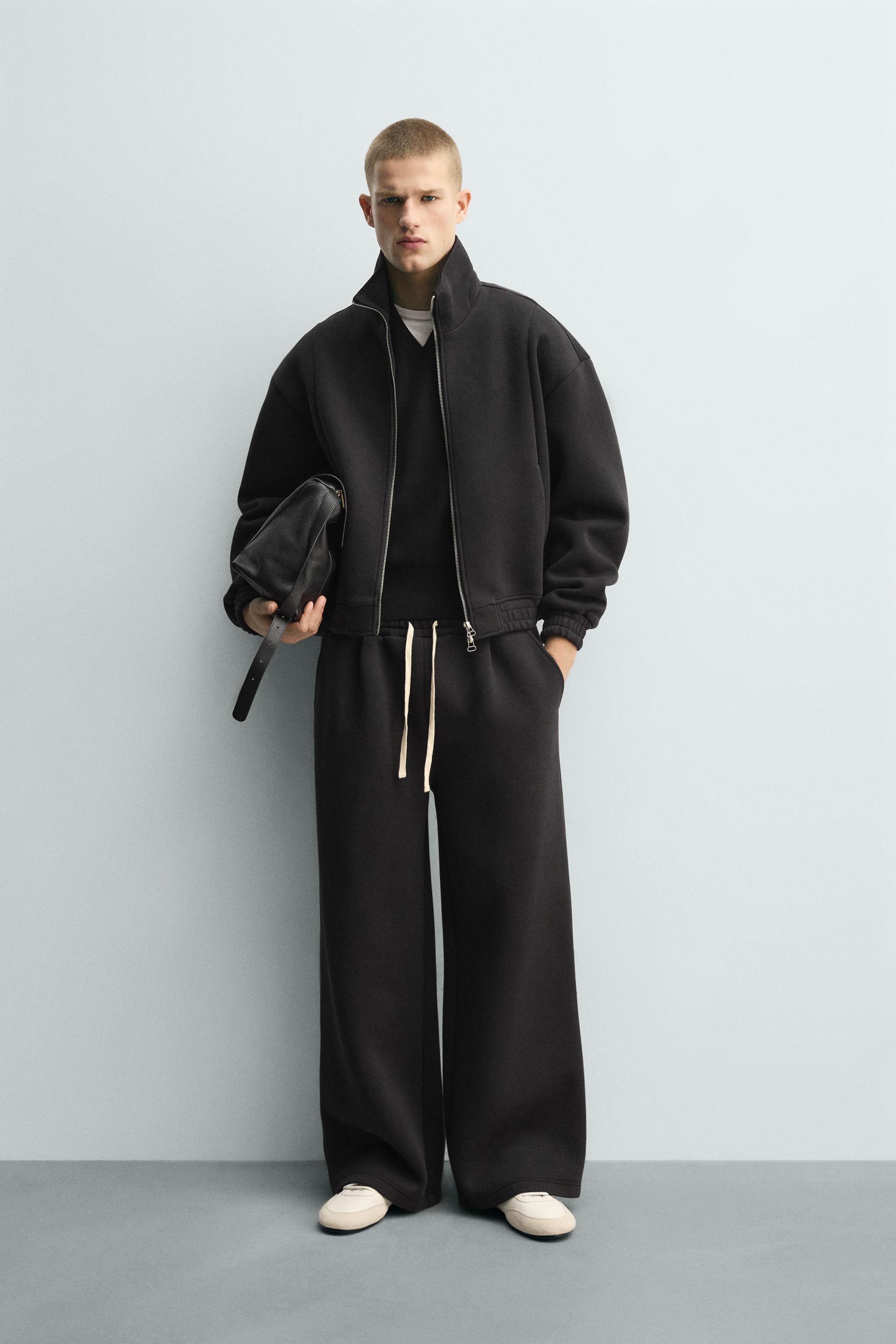 クロップドフィットテクニカルジャケット - ブラック | ZARA Japan / 日本