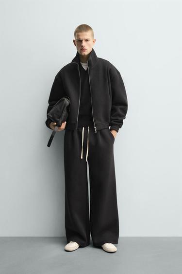 CROPPED FIT TXAMARRA TEKNIKOA - Beltza, Zara-rena - Irudia 0