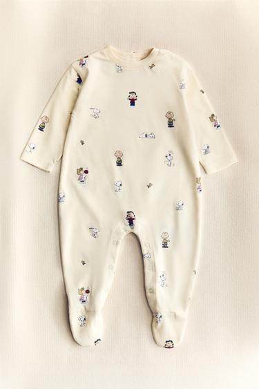 CHILDREN'S PEANUTS™ ROMPER - Light lime green by Zara - Image 5