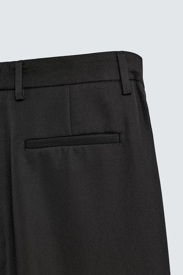 PANTALON COUPE ÉVASÉE - Noir de Zara - Image 10