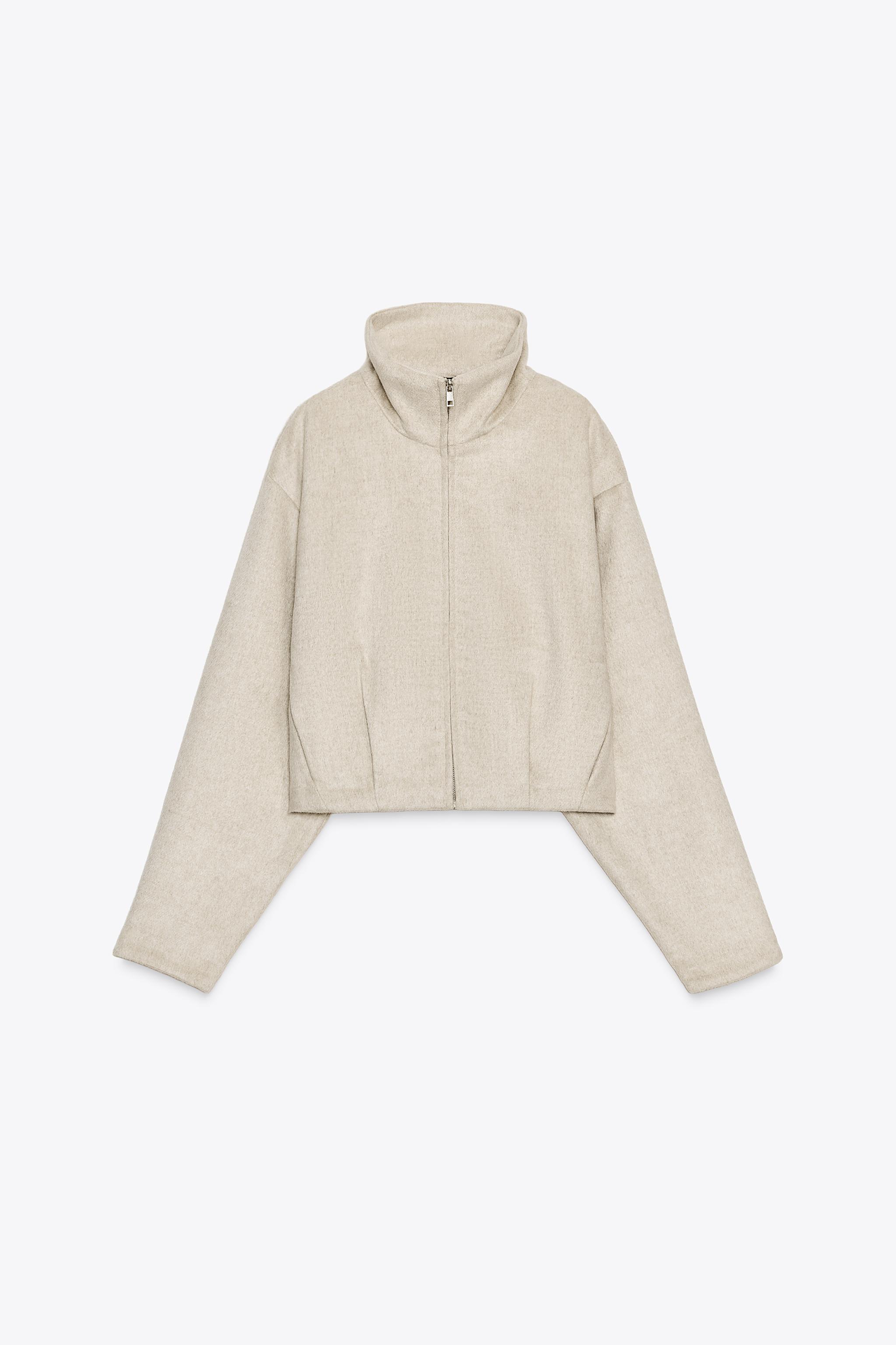 SOFT-TOUCH ZIP-UP JACKET - Mink | ZARA South Africa