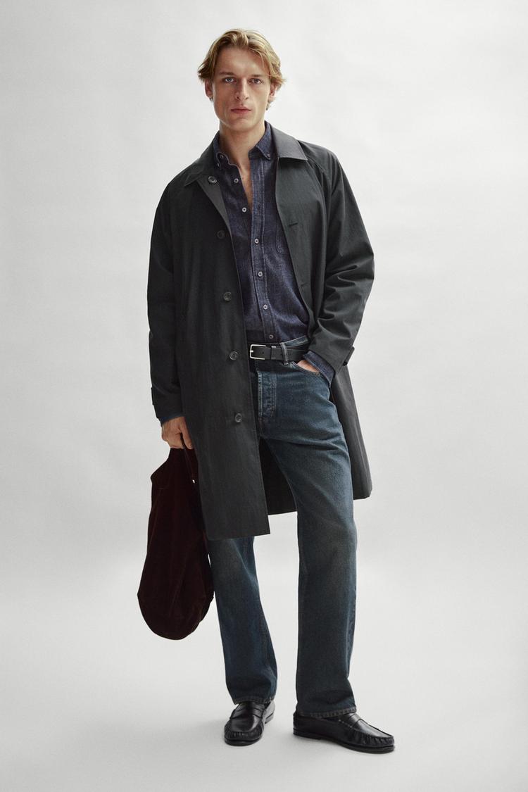 Long reversible technical parka — Dark navy