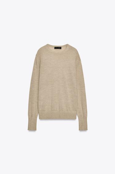 PULL EN CACHEMIRE EXTRAFIN - Beige de Zara - Image 1
