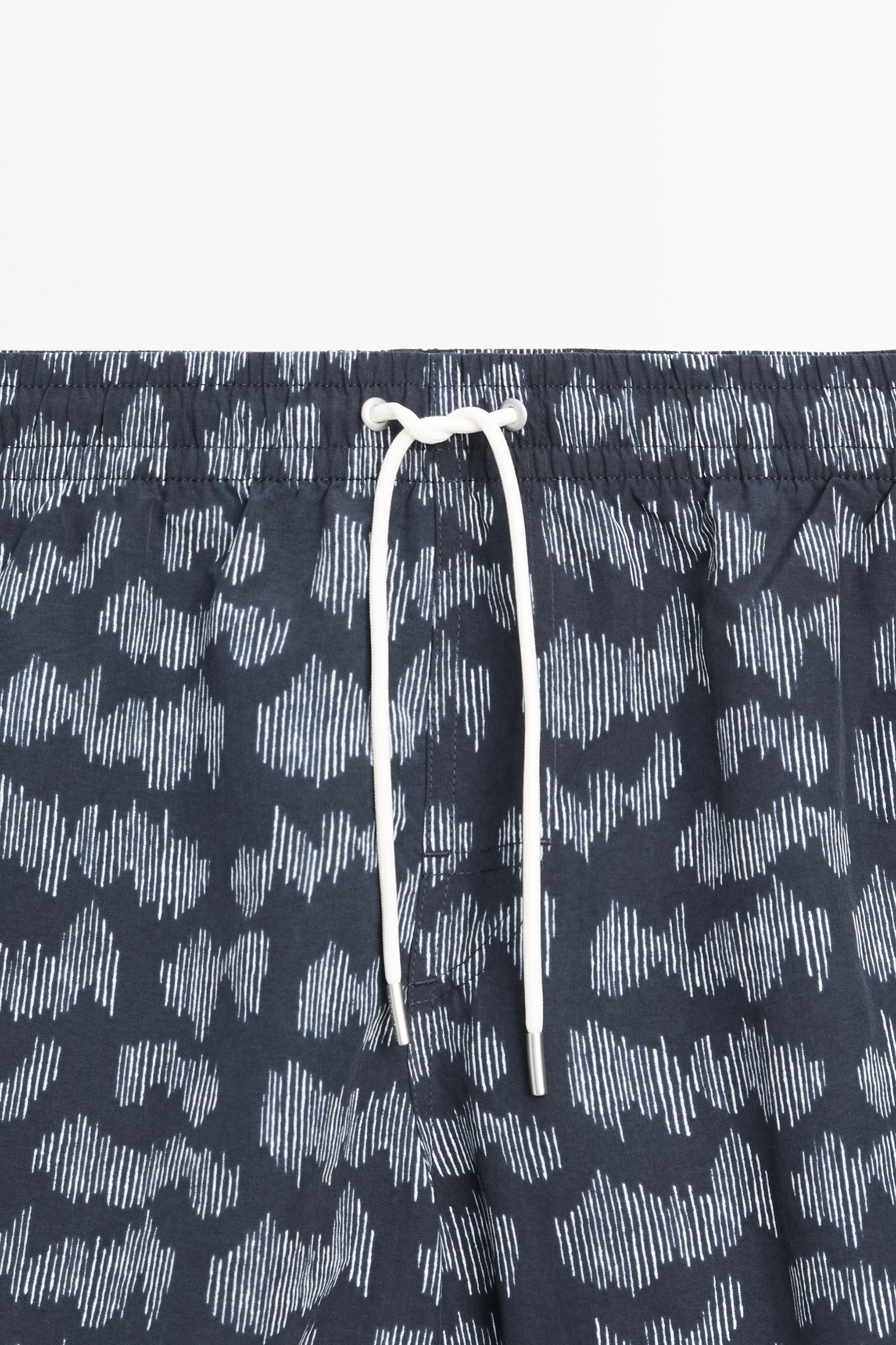 Printed swimming trunks