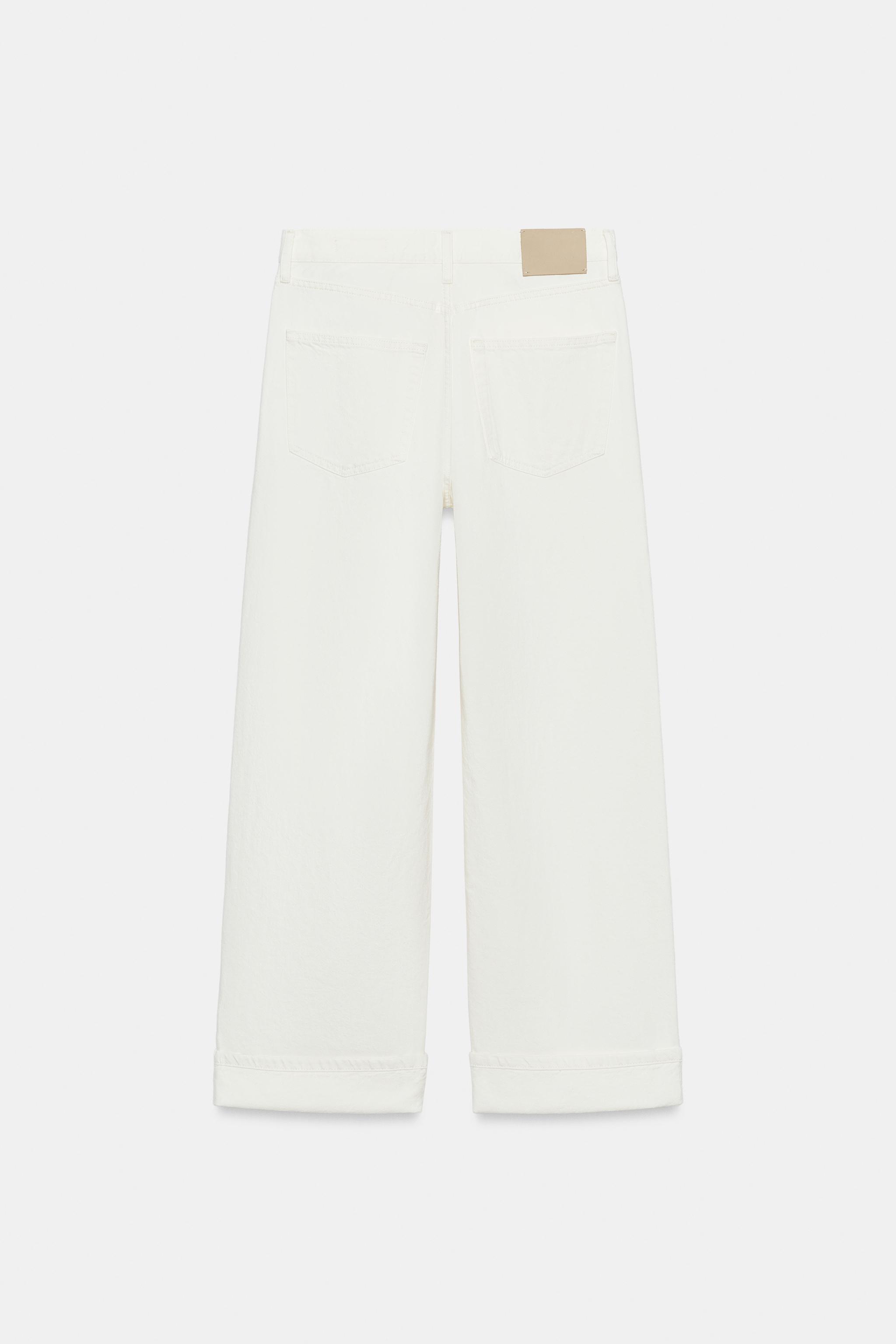 Zara ZW COLLECTION BAGGY ORTA BEL JEAN görsel 7