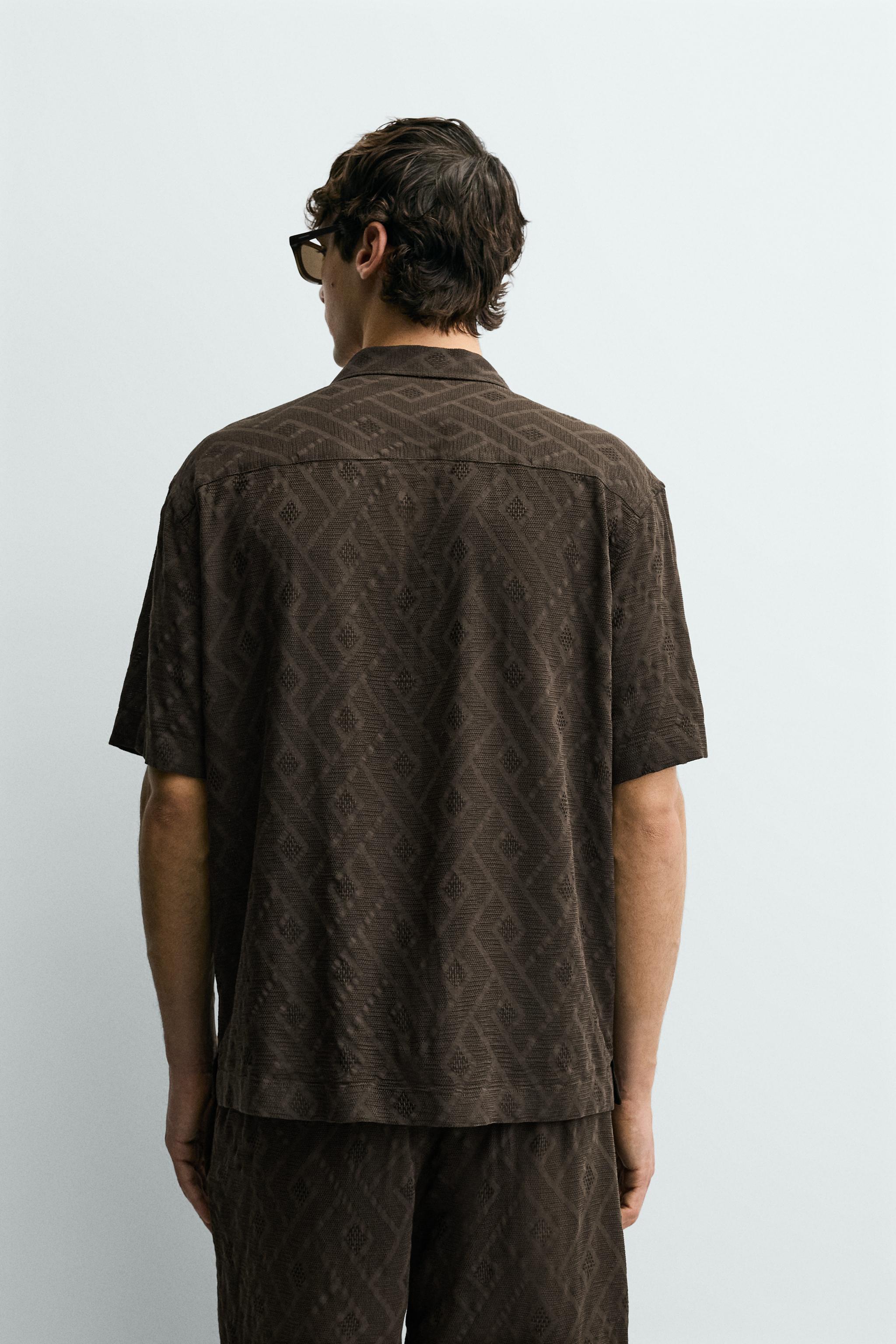 CHEMISE JACQUARD GÉOMÉTRIQUE