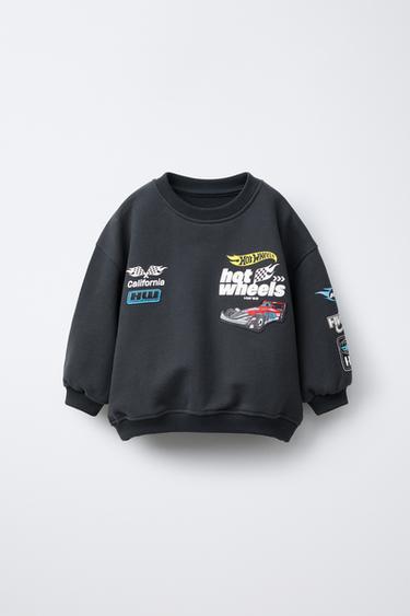 Zara HOT WHEELS™ MATTEL PATCH SWEATSHIRT - Anthracite grey