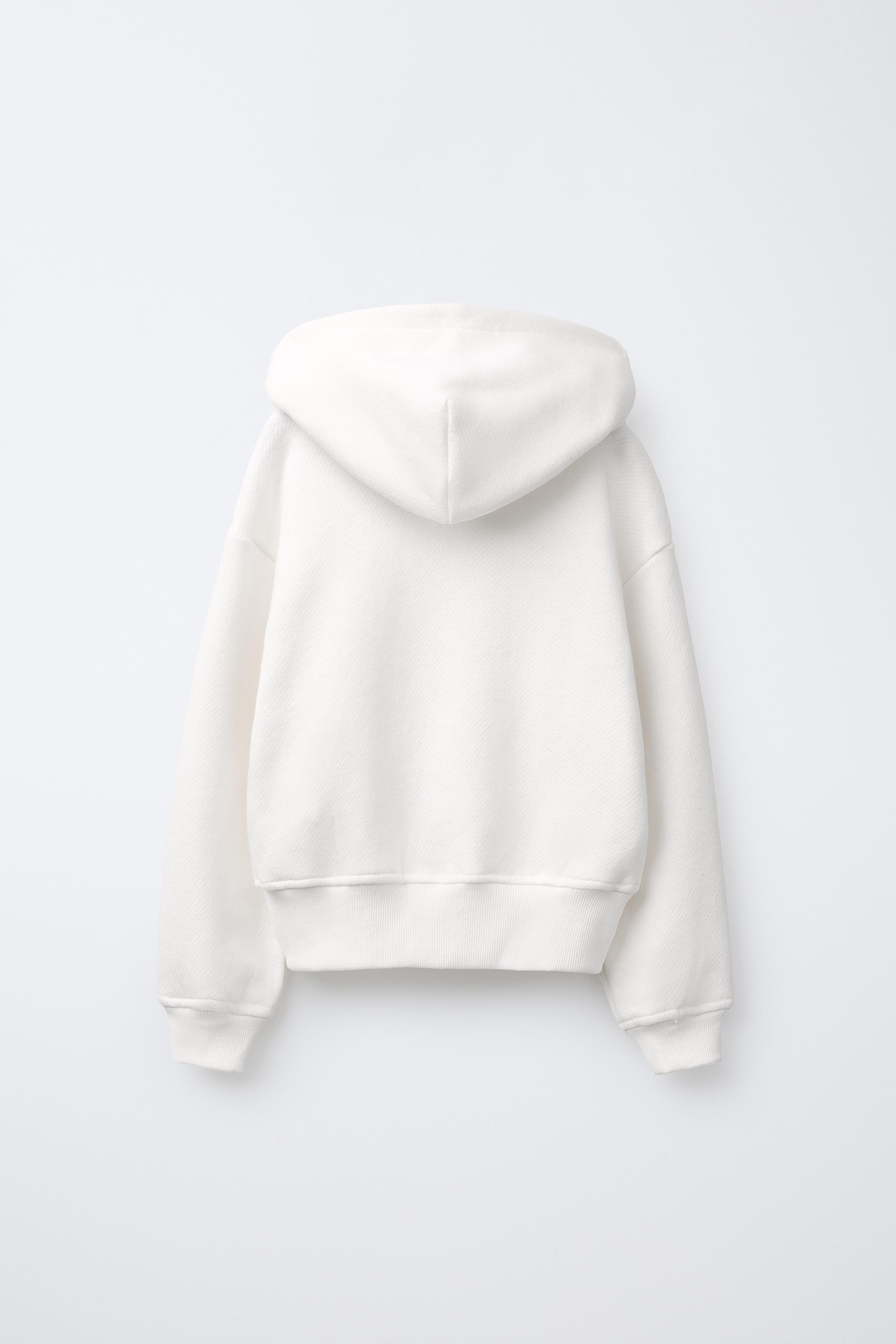 CLOSED © ZIP SWEATSHIRT - Ecru | ZARA United States