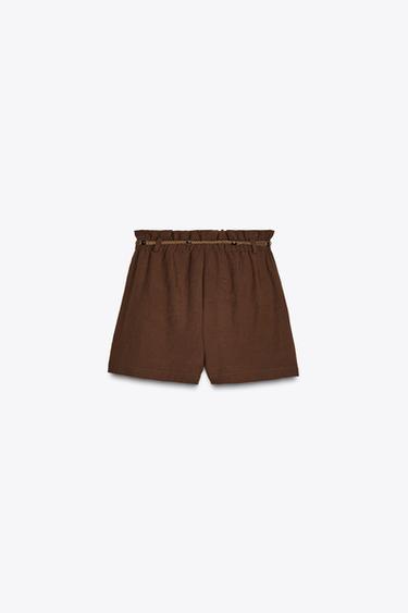 BERMUDA CEINTURE FANTAISIE - Marron de Zara - Image 6