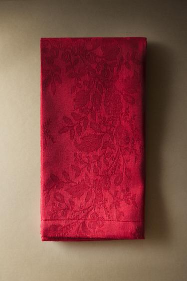TOVAGLIOLI COTONE JACQUARD NATALE (SET DA 2) - Rosso di Zara