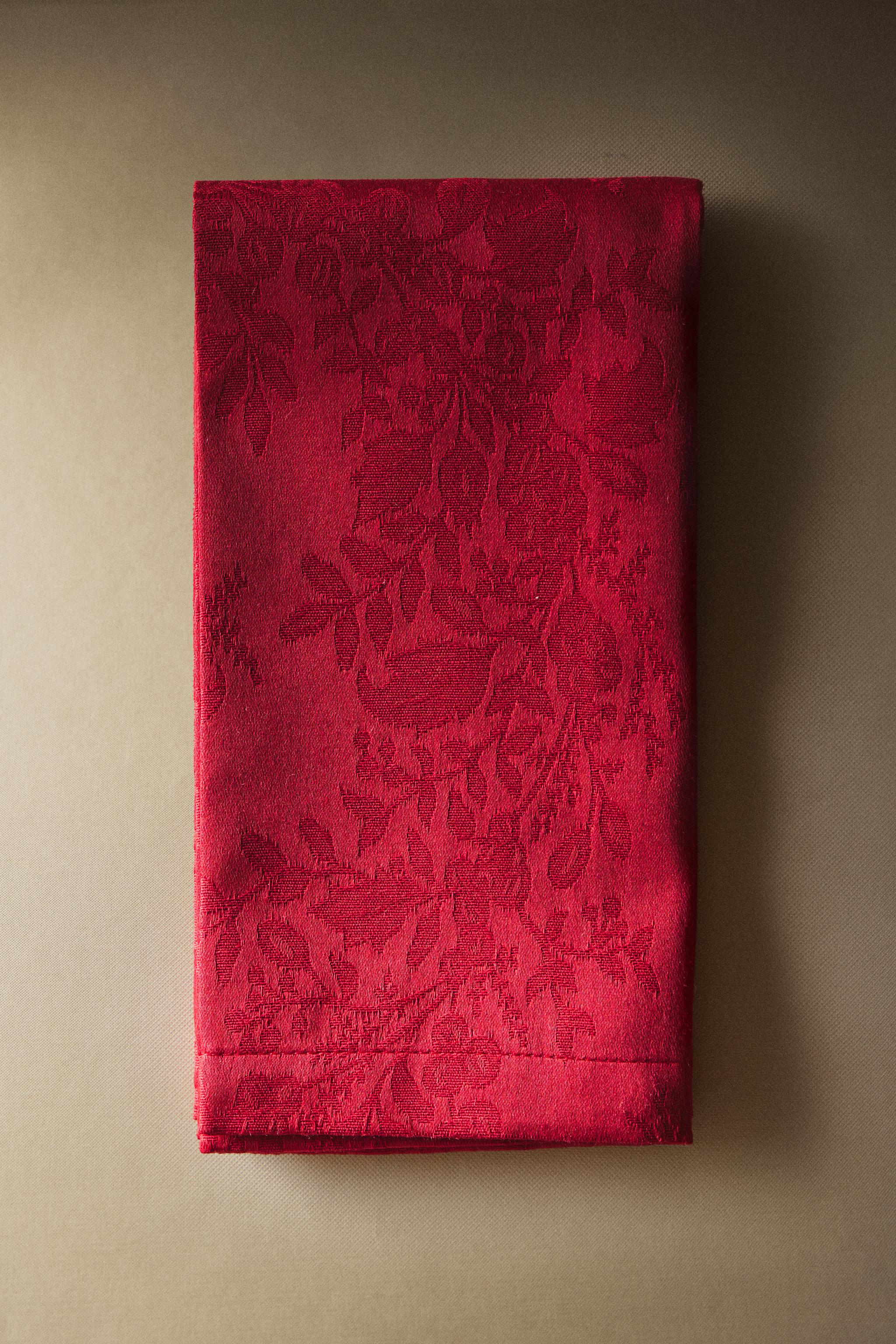 SERVIETTES DE TABLE COTON JACQUARD NOËL (LOT 2)