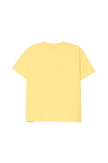 CRUSH FADED TEXT REVERSIBLE EFFECT T-SHIRT - Yellow by Zara - Image 3