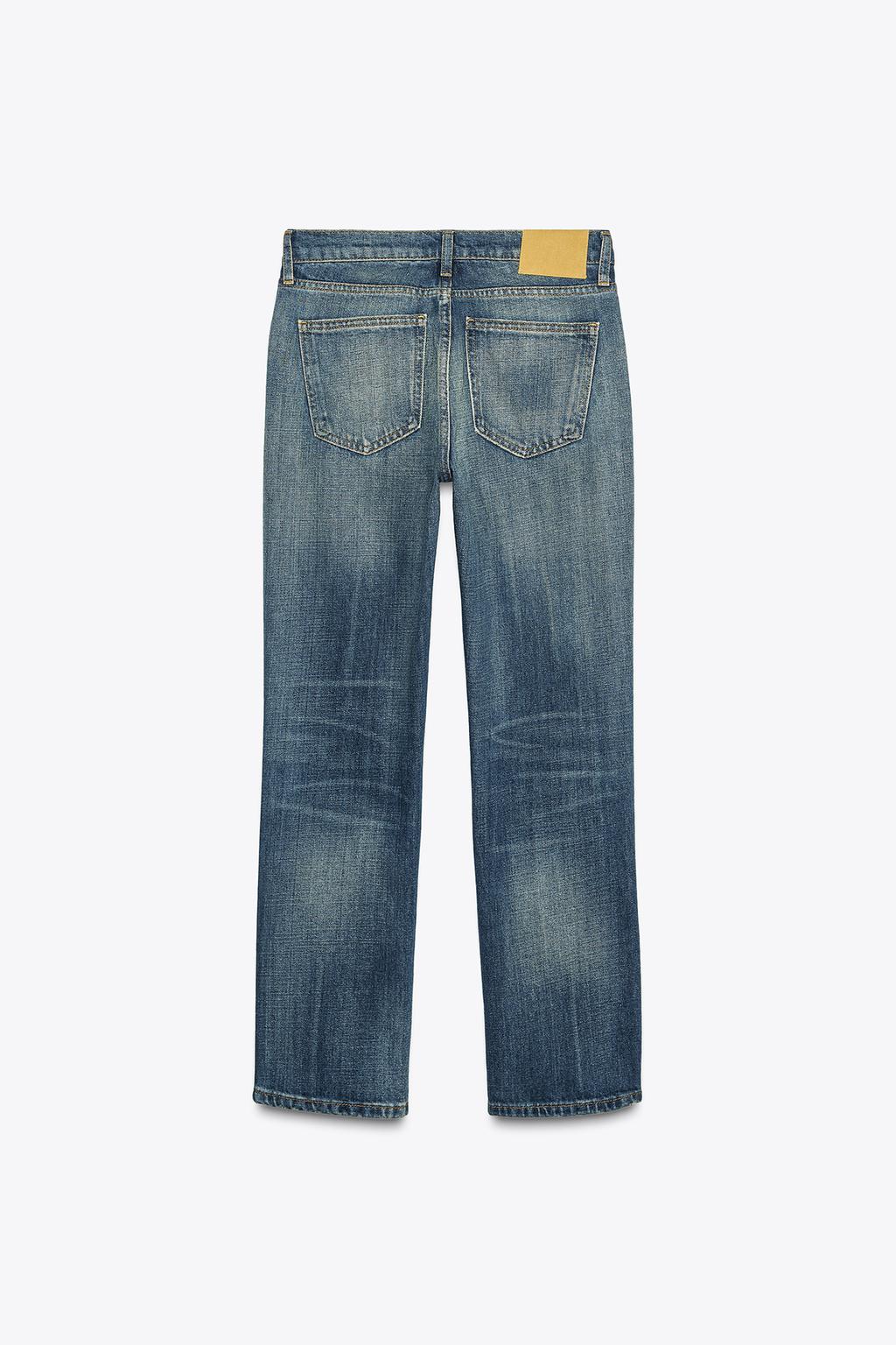 Thumbnail image for ZW COLLECTION STRAIGHT LOW-RISE CROPPED JEANS