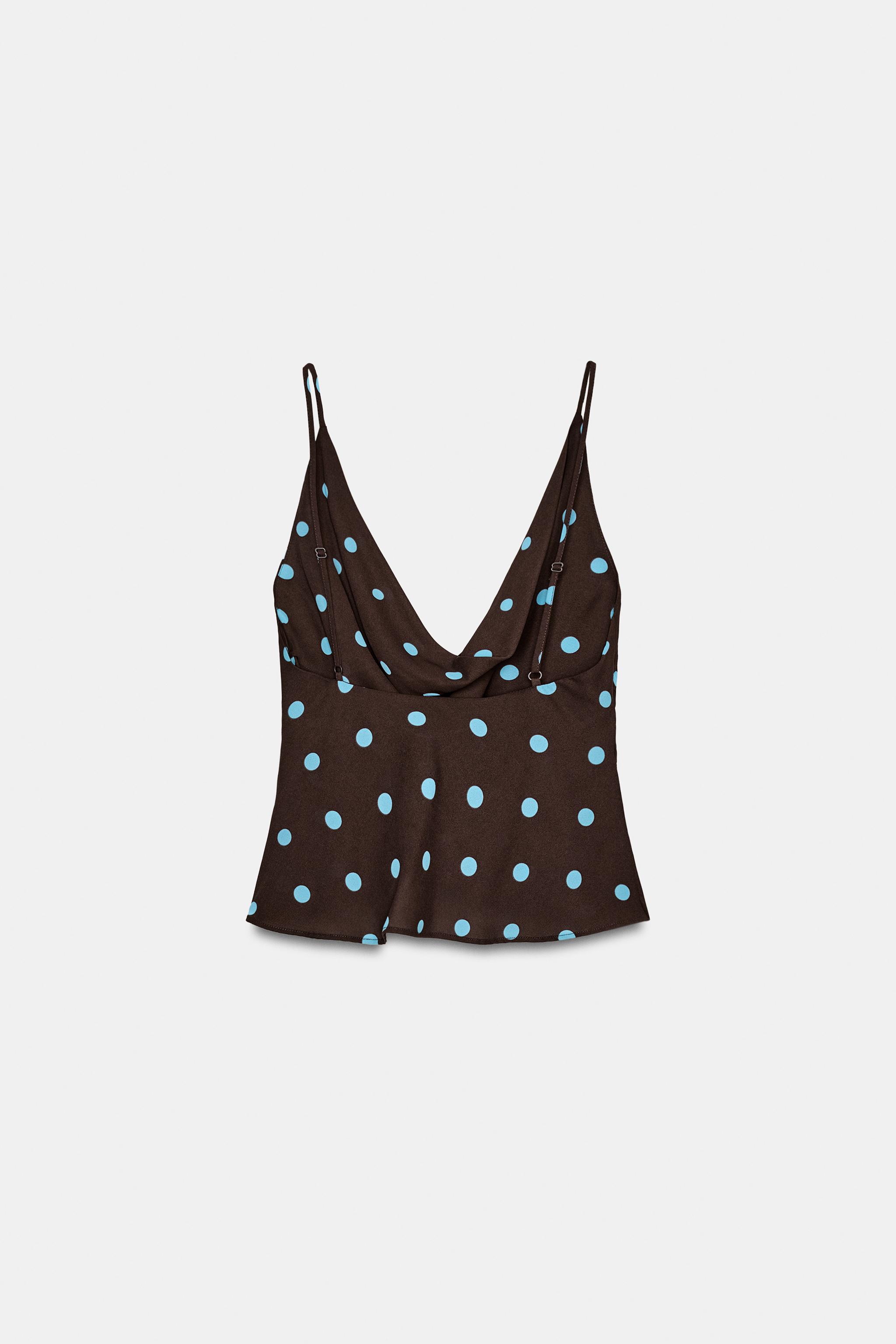 TOP FLUIDE À POIS