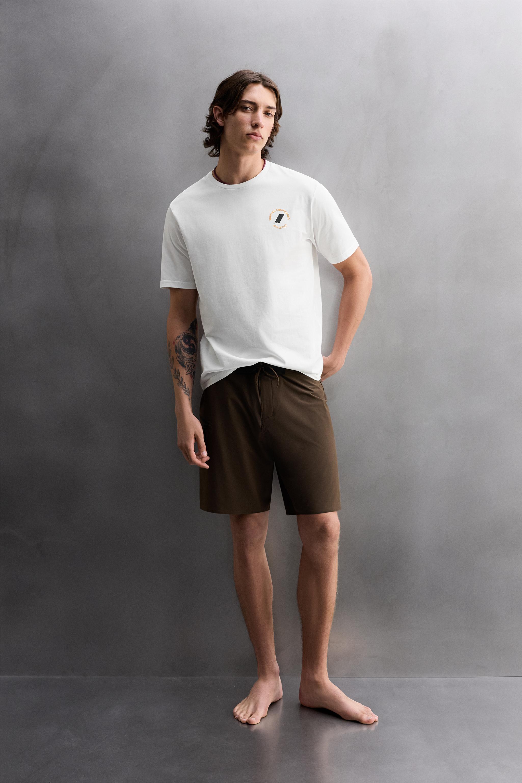 ［ZARA］サーフボードプリントTシャツ SURFBOARD PRINT T-SHIRT - White | ZARA United States