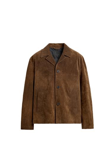 SUEDE LEATHER OVERSHIRT
