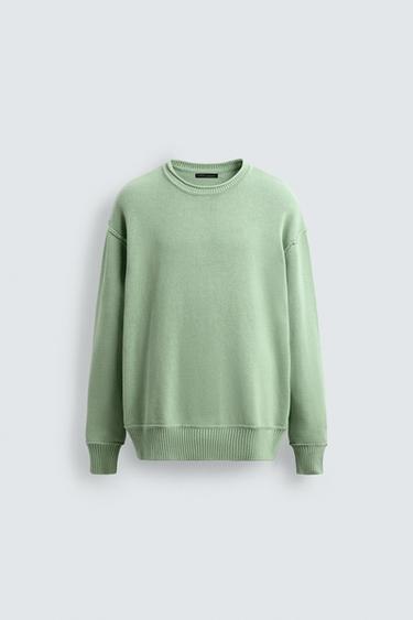 REVERSE EFFECT COTTON SWEATER - Mint by Zara - Image 6