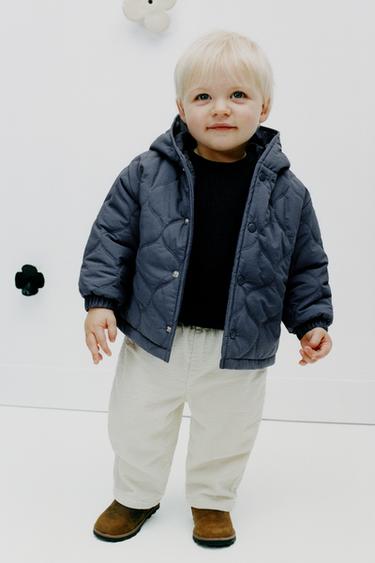 Zaras PÄRLSTICKAD TRÖJA MED FICKA - Mörk antracit