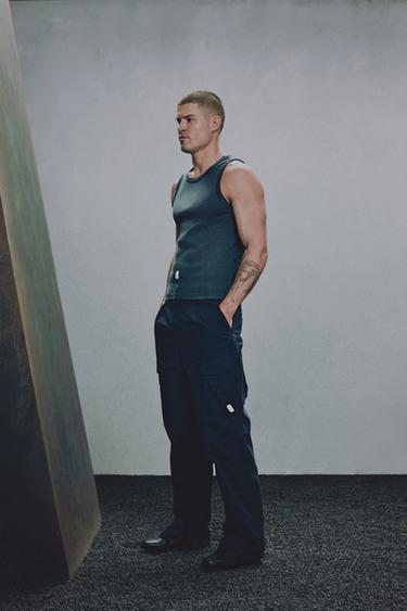 RIBBED TANK TOP X SR_A - Navy blue by Zara - Image 5