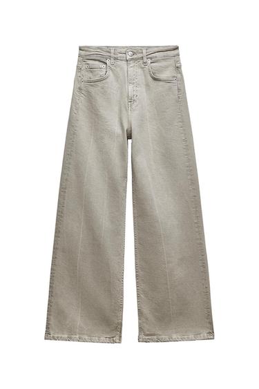 ZW COLLECTION STRAIGHT-LEG HIGH-WAIST CULOTTE JEANS