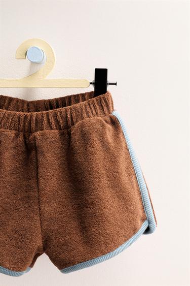 ZARA TIMELESS - SHORT EFFET ÉPONGE - Chocolat de Zara - Image 2