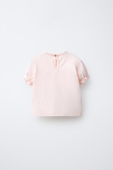 EMBROIDERED PUPPY T-SHIRT - Pink by Zara - Image 1