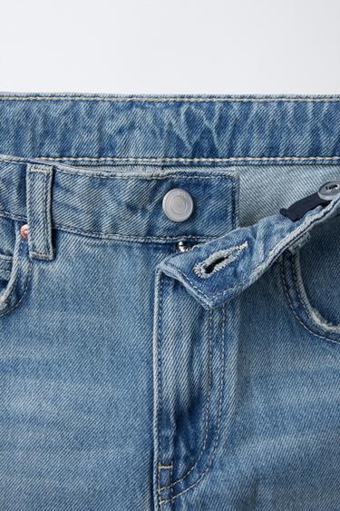 PATCHWORK BALLOON JEANS - Blue by Zara - Image 3