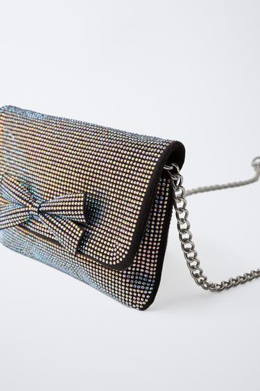 SAC BANDOULIÈRE STRASS LACET - Noir de Zara - Image 2