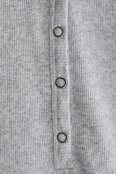 COMBISHORT CÔTELÉ UNI - Gris de Zara - Image 3