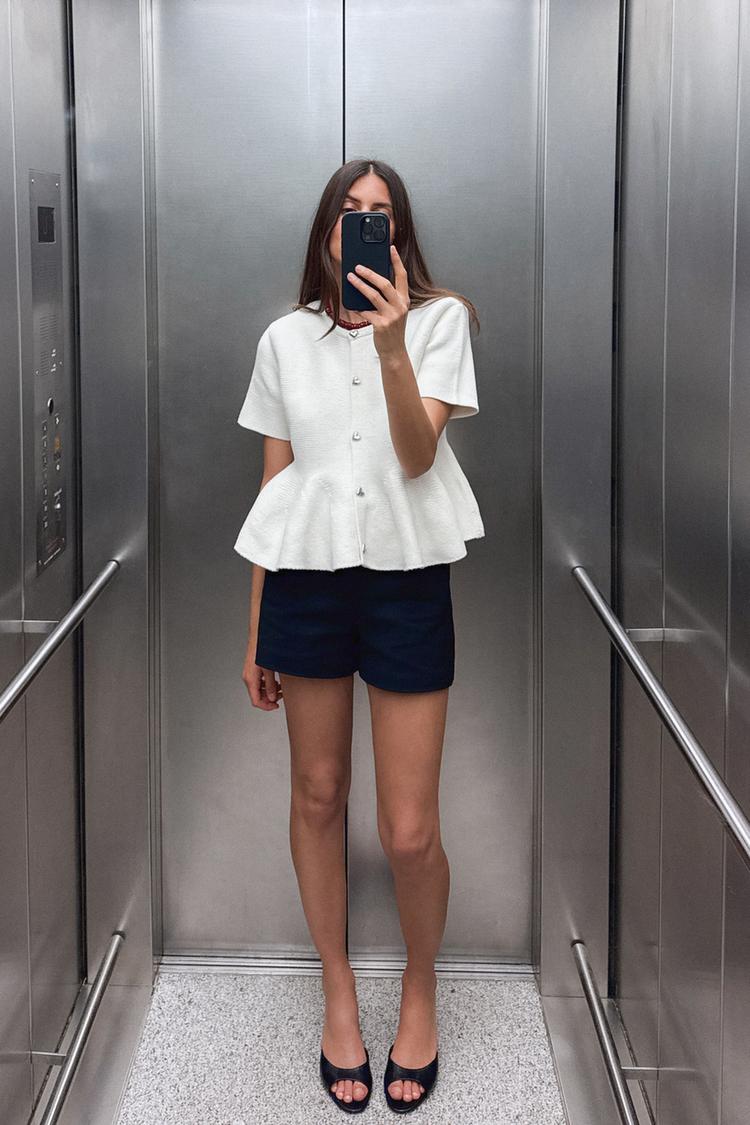 PEPLUM KNIT JACKET