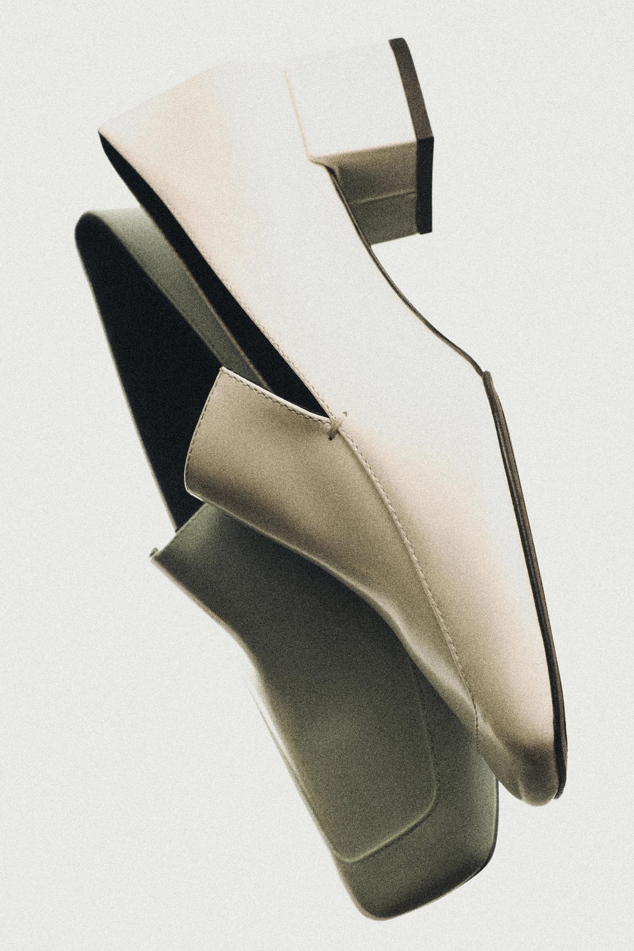 Leather heel loafers - LIMITED EDITION — White
