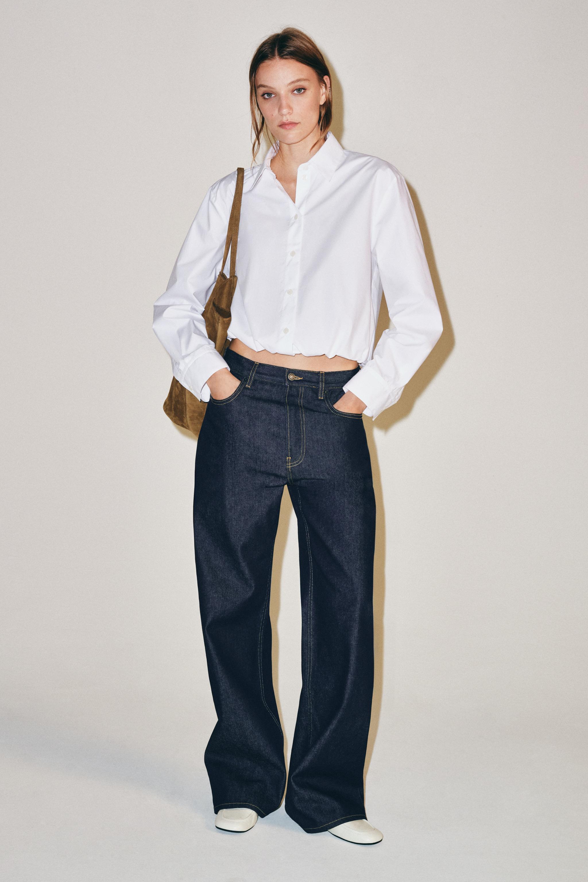 ZW COLLECTION ポプリンシャツ - ホワイト | ZARA Japan / 日本
