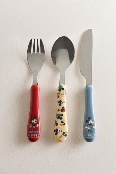 KIDS' MICKEY & MINNIE ©DISNEY CUTLERY SET (SET OF 3) - Multicoloured by Zara