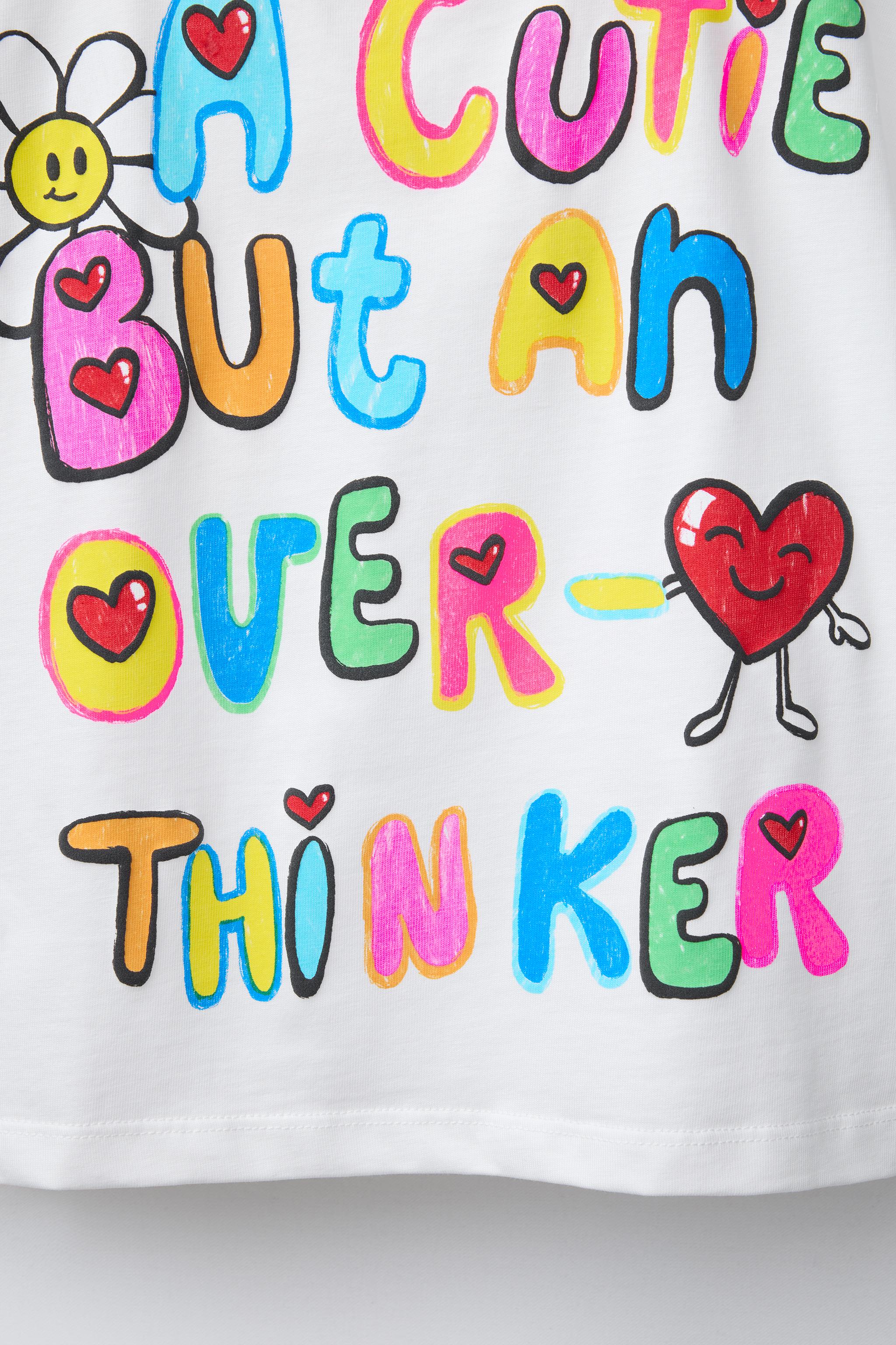 NEON TEXT T-SHIRT - White | ZARA United States