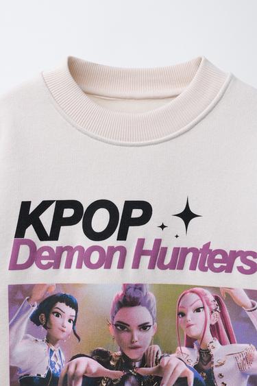 SWEAT IMPRIMÉ KPOP DEMON HUNTERS™ NETFLIX © - Écru de Zara - Image 3
