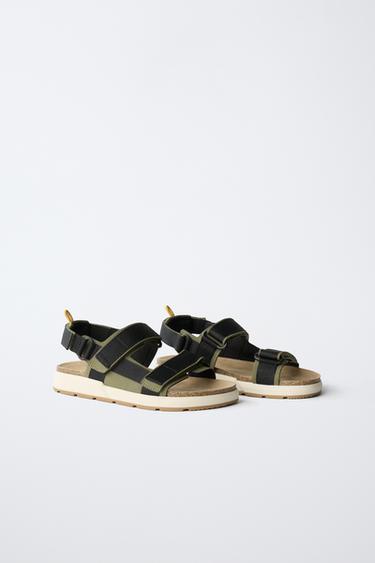 SANDALES TECHNIQUES - Vert kaki de Zara - Image 3