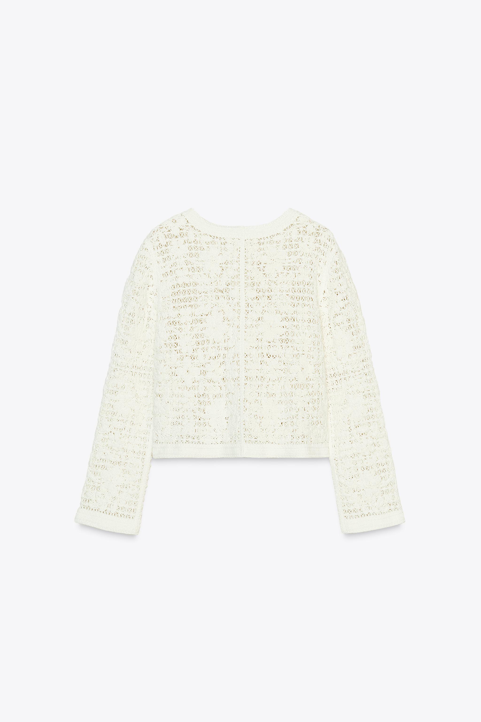 CROCHET BUTTON JACKET