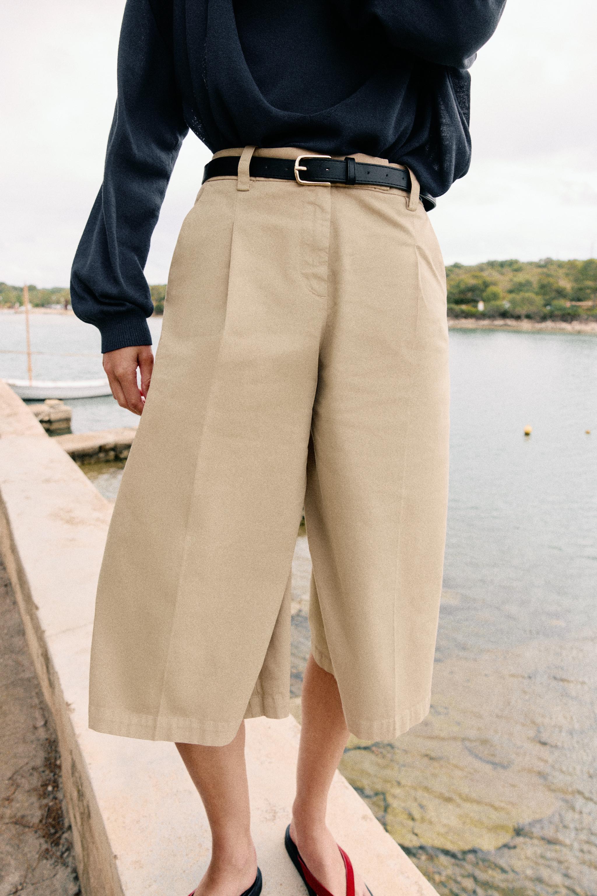 LONG BELTED SHORTS