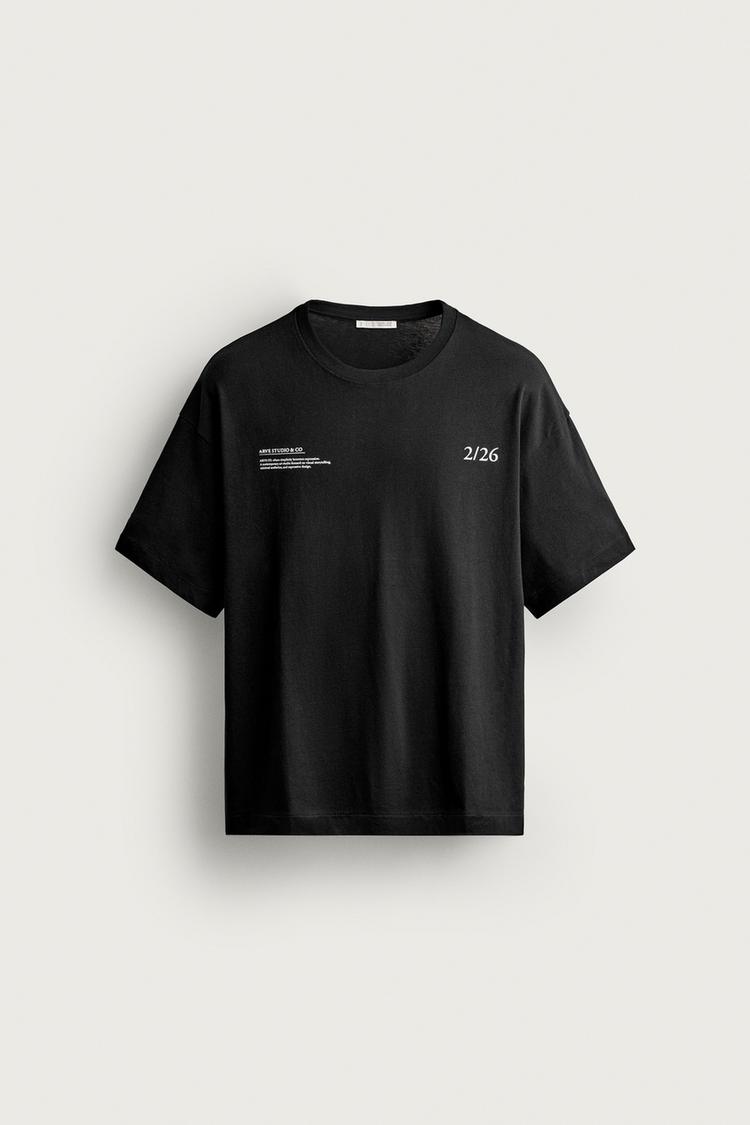 Camiseta relaxed fit bordado combinado