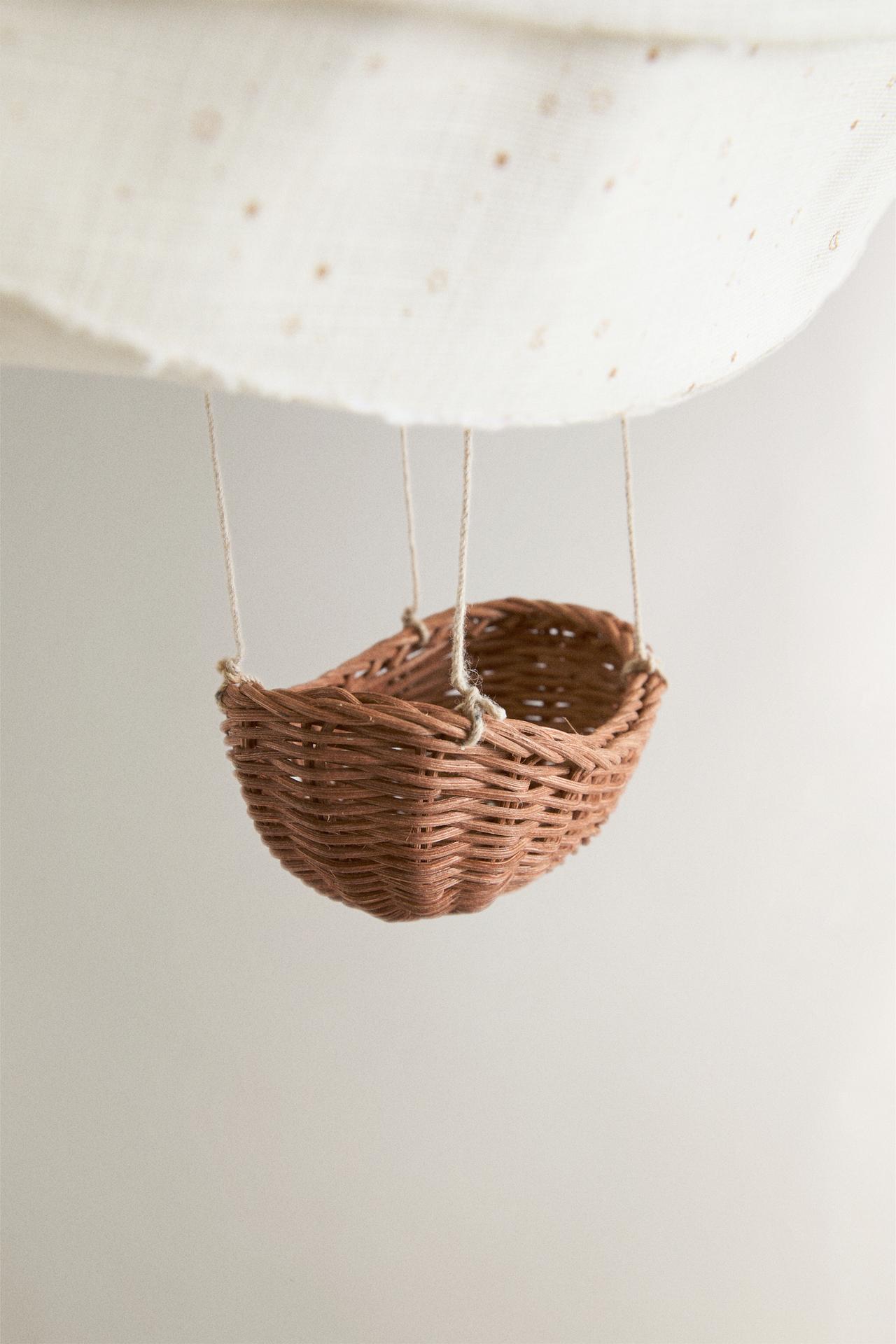 KIDS’ ZEPPELIN CEILING LAMP SHADE — Oyster-white